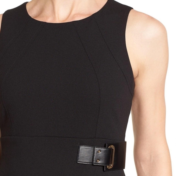 Ivanka Trump Scuba Crepe Belted Sheath Dress - Picture 3 of 13